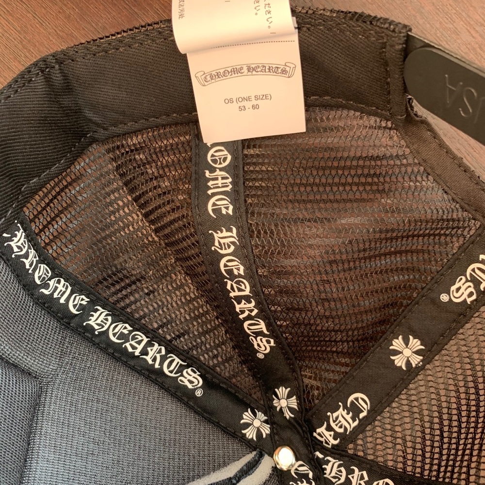 NEW Chrome Hearts CH Hollywood Trucker Hat Black - Picture 5 of 5
